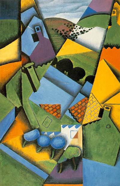 Landscape with House at Ceret Juan Gris